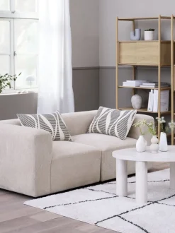 SKEJBY Sofaer Med Chaiselong|Hjørnesofaer|Modulsofa 2-pers. sandfarvet stof
