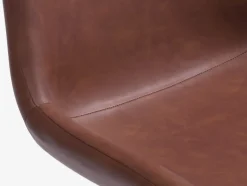 NORTOFT + HYGUM Spisebordssæt|NORTOFT Ø120 bord eg + 4 HYGUM stole cognac/sort