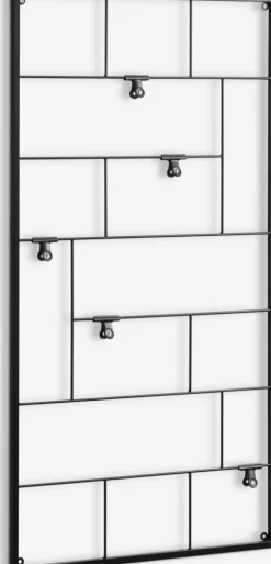 STOUBY Småopbevaring Diverse|Opslagstavle 55x105 sort