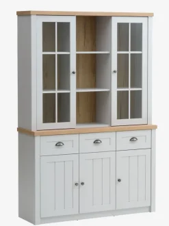 MARKSKEL Skænke Og Vitrineskabe|Skænke Og Vitrineskabe|Overdel 2 låger lys /egefarve Grå