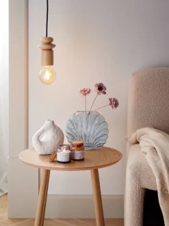 ASMIND Lamper|Pendel Ø8xH13cm træ