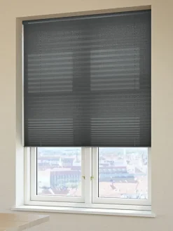 HOVDEN Lysdæmpende Gardiner|Plisségardin 80x160 trådløst Grå