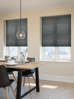 HOVDEN Lysdæmpende Gardiner|Plisségardin 80x160 trådløst Grå