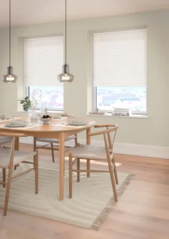 HVEN Lysdæmpende Gardiner|Plisségardin 60x130cm up/down Hvid