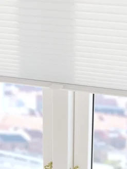 HVEN Lysdæmpende Gardiner|Plisségardin 60x130cm up/down Hvid