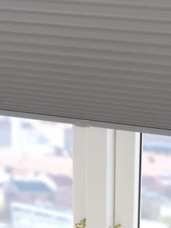 FYN Mørklægningsgardiner|Plisségardin mørklægning 80x160 trådløst Grå