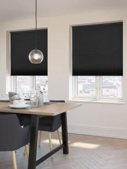 FYN Mørklægningsgardiner|Plisségardin mørklægning 80x160 trådløst Sort