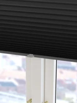 FYN Mørklægningsgardiner|Plisségardin mørklægning 80x160 trådløst Sort