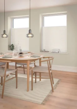 HVEN Mørklægningsgardiner|Plisségardin mørklægning 60x130cm up/down Hvid