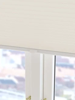 HVEN Mørklægningsgardiner|Plisségardin mørklægning 60x130cm up/down Hvid