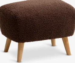 VILDSUND Puffer|Puffer|Puf 52x41 brunt stof Brun+Natur