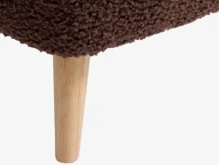 VILDSUND Puffer|Puffer|Puf 52x41 brunt stof Brun+Natur