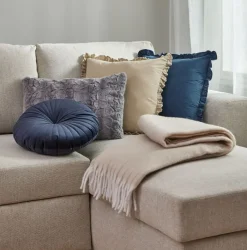 GULDBLOMME Pyntepuder|Pyntepude 45x45 beige