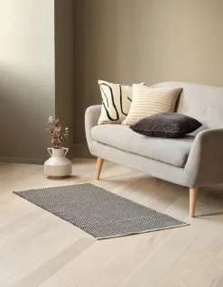 HVITVEIS Pyntepuder|Pyntepude 45x45 råhvid/sort