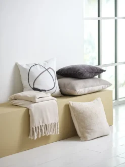 POPPEL Pyntepudebetræk|Pyntepuder|Pyntepudebetræk 50x50 hvid