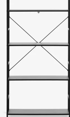 ASTRUP Reoler Og Rumdelere|Reoler Og Rumdelere|Reol 4 hylder sort