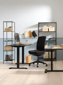 HORBELEV Reoler Og Rumdelere|Reoler Og Rumdelere|Reol 5 hylder smal sort