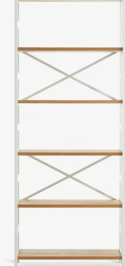 INTRUP Reoler Og Rumdelere|Reoler Og Rumdelere|Reol bred 6 hylder hvid/eg