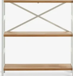 INTRUP Reoler Og Rumdelere|Reoler Og Rumdelere|Reol bred 3 hylder hvid/eg