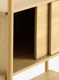 LINDVED Reoler Og Rumdelere|Reoler Og Rumdelere|Reol 6 hylder 2 låger egefarve