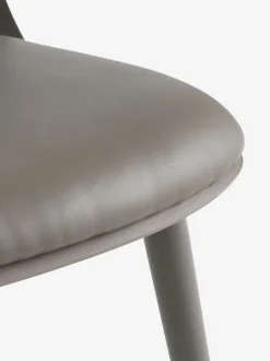 RINGSTED + ULDAL Spisebordssæt|RINGSTED Ø100 bord sort + 4 ULDAL stole brun