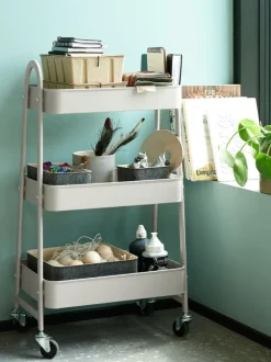 KANSTRUP Småopbevaring Diverse|Rullebord lys sand Lyssand