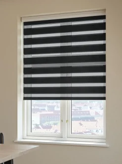 ALSTEN Duo Rullegardiner|Rullegardin Duo 60x180cm m/kassetter Sort