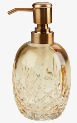 EDSVALLA Badeværelsesopbevaring|Personlig Velvære|Sæbedispenser genanvendt glas gul