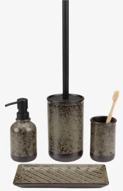 GESUNDA Badeværelsesopbevaring|Personlig Velvære|Sæbedispenser mat glaseret