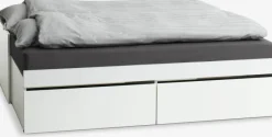 TANGBJERG Børnesenge|Seng m/opbevaringsplads 90/180x200 hvid