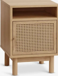 HALMSTAD Sengeborde|Sengeborde|Sengebord 1 låge egefarve