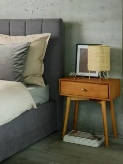 HOKKSUND Sengeborde|Sengeborde|Sengebord 1 skuffe Brun