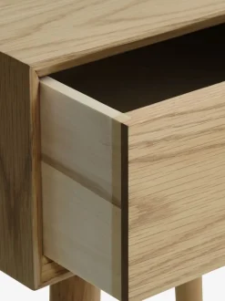 HOKKSUND Sengeborde|Sengeborde|Sengebord 1 skuffe natur Eg