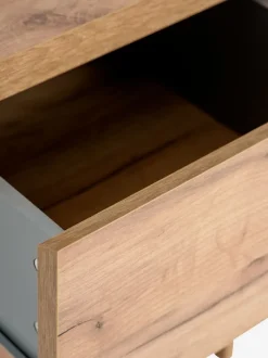 LIMFJORDEN Sengeborde|Sengeborde|Sengebord 2 skuffer natur egefarve Natur,Eg