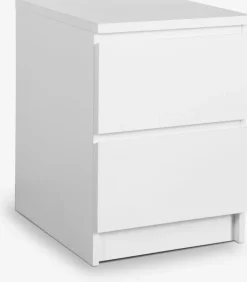 LIMFJORDEN Sengeborde|Sengeborde|Sengebord 2 skuffer Hvid