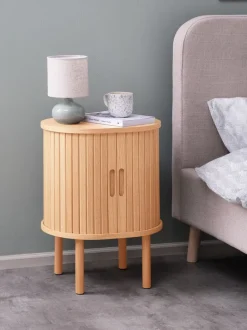 LYNGVIG Sengeborde|Sengeborde|Sengebord 2 jalousilåger natur Eg