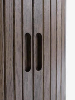 LYNGVIG Sengeborde|Sengeborde|Sengebord 2 jalousilåger mørk eg Mørkeg