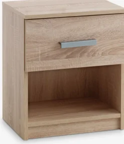 TAPDRUP Sengeborde|Sengeborde|Sengebord 1 skuffe Eg