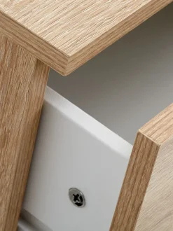 TAPDRUP Sengeborde|Sengeborde|Sengebord 1 skuffe Eg