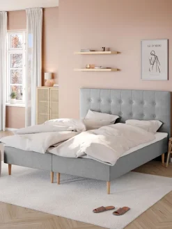 H70 BUTTONS Sengegavle|Sengegavl 180x122 Grå-23