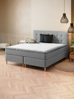 H70 BUTTONS Sengegavle|Sengegavl 180x122 Grå-23