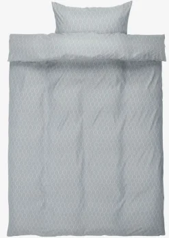 ASLI Sengetøj|Sengetøj mikrofiber 140x200 støvet blå