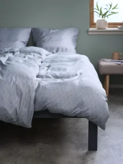 ASLI Sengetøj|Sengetøj mikrofiber 140x200 støvet blå