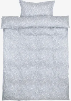 FREDERIKKE Sengetøj|Sengetøj satin 140x200 blå/hvid