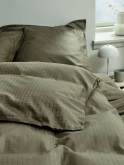 INGEBORG Sengetøj|Sengetøj satin 140x200 Olivengrøn