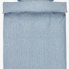 NINNA Sengetøj|Sengetøj garnfarvet 140x200 blå