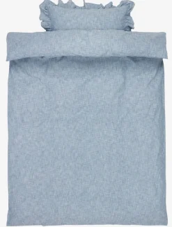 NINNA Sengetøj|Sengetøj garnfarvet 140x200 blå