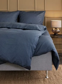 NIRA Sengetøj|Sengetøj satin 140x200 blå