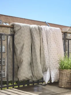 OLGA Sengetøj|Sengetøj percale 140x200 blå/hvid