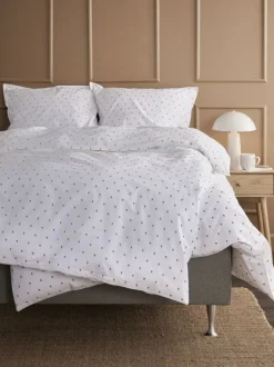 OLGA Sengetøj|Sengetøj percale 140x200 blå/hvid